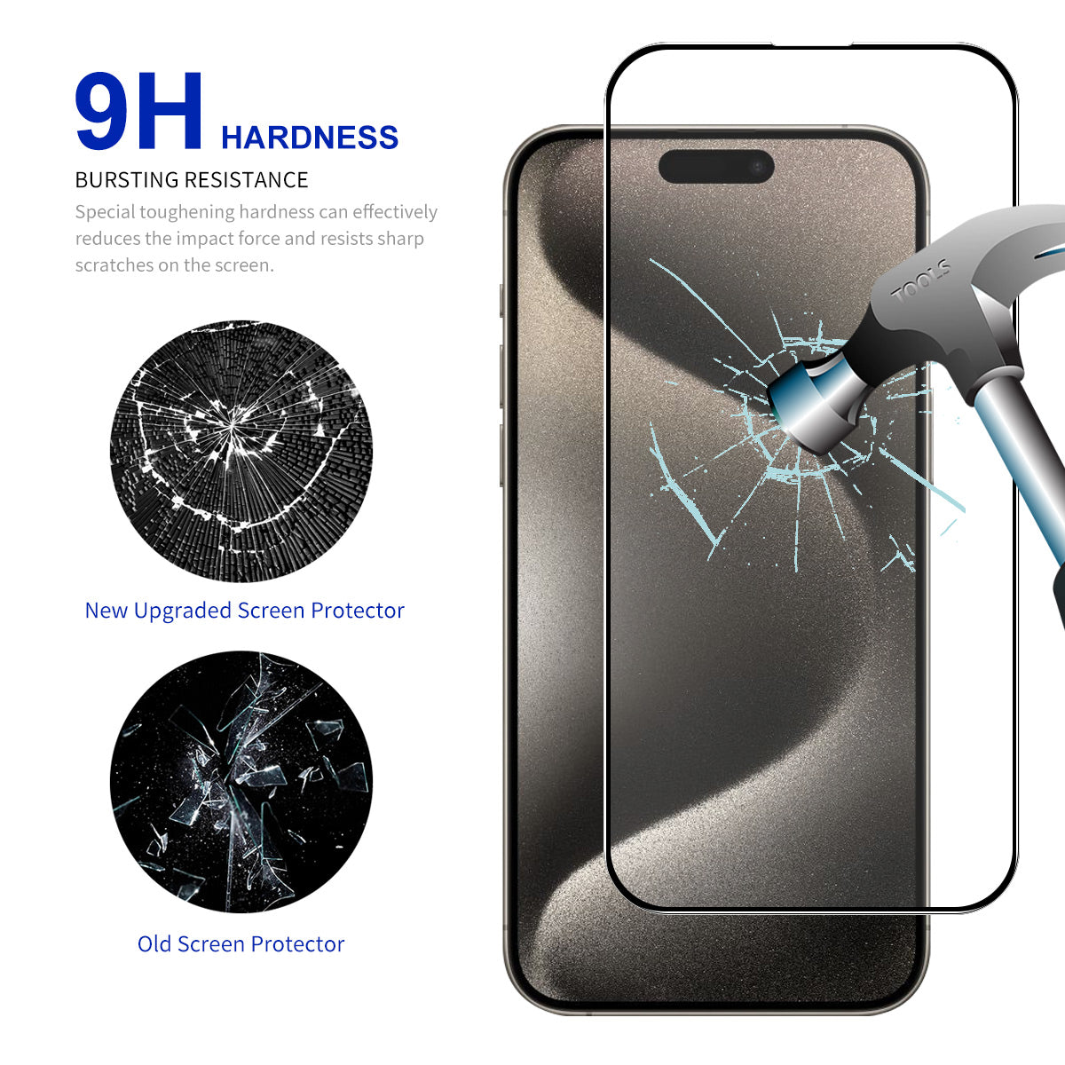 ENKAY HAT PRINCE For iPhone 15 Pro Max Protective Film HD Clear 9H Scratch-resistant Screen Protector ENKAY HAT PRINCE For iPhone 15 Pro Max Protective Film HD Clear 9H Scratch-resistant Screen Protector